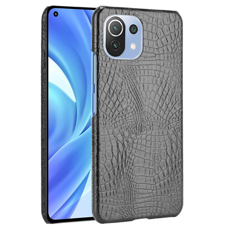 Custodia PC PU effetto coccodrillo per Xiaomi Mi 11 Lite