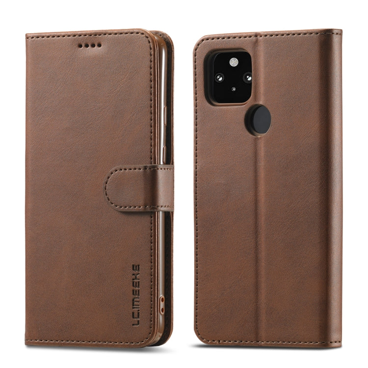 LC.IMEEKE Custodia in pelle a vibrazione orizzontale con struttura in vitello, con supporto, slot per schede e portafoglio, For OPPO Realme C21 / C20, For OPPO A55 5G / A54 4G, For OPPO A72 / A73 / A53 5G