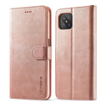 LC.IMEEKE Custodia in pelle a vibrazione orizzontale con struttura in vitello, con supporto, slot per schede e portafoglio, For OPPO Realme C21 / C20, For OPPO A55 5G / A54 4G, For OPPO A72 / A73 / A53 5G
