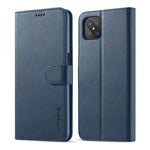 LC.IMEEKE Custodia in pelle a vibrazione orizzontale con struttura in vitello, con supporto, slot per schede e portafoglio, For OPPO Realme C21 / C20, For OPPO A55 5G / A54 4G, For OPPO A72 / A73 / A53 5G