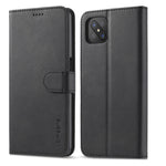 LC.IMEEKE Custodia in pelle a vibrazione orizzontale con struttura in vitello, con supporto, slot per schede e portafoglio, For OPPO Realme C21 / C20, For OPPO A55 5G / A54 4G, For OPPO A72 / A73 / A53 5G