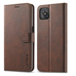 LC.IMEEKE Custodia in pelle a vibrazione orizzontale con struttura in vitello, con supporto, slot per schede e portafoglio, For OPPO Realme C21 / C20, For OPPO A55 5G / A54 4G, For OPPO A72 / A73 / A53 5G