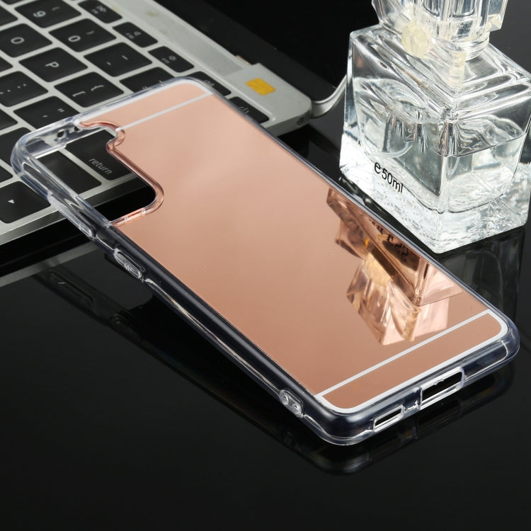 Custodia per telefono a specchio con placcatura di lusso in TPU + acrilico, For Samsung Galaxy S21 Ultra 5G, For Samsung Galaxy S21 5G, For Samsung Galaxy S21+ 5G