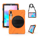 Custodia silicone con supporto e tracolla per Galaxy Tab S6