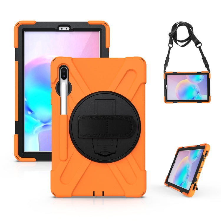 Custodia silicone con supporto e tracolla per Galaxy Tab S6