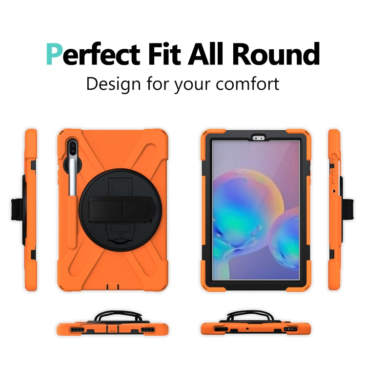 Custodia silicone con supporto e tracolla per Galaxy Tab S6