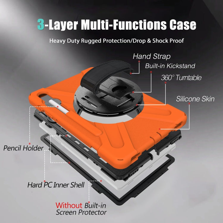 Custodia silicone con supporto e tracolla per Galaxy Tab S6