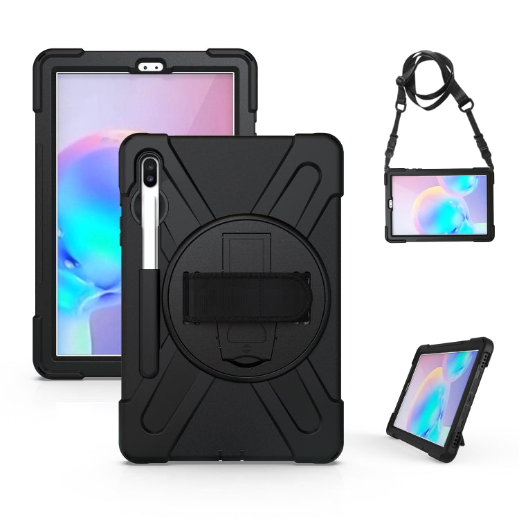 Custodia silicone con supporto e tracolla per Galaxy Tab S6