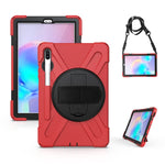 Custodia silicone con supporto e tracolla per Galaxy Tab S6