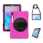 Custodia silicone con supporto e tracolla per Galaxy Tab S6