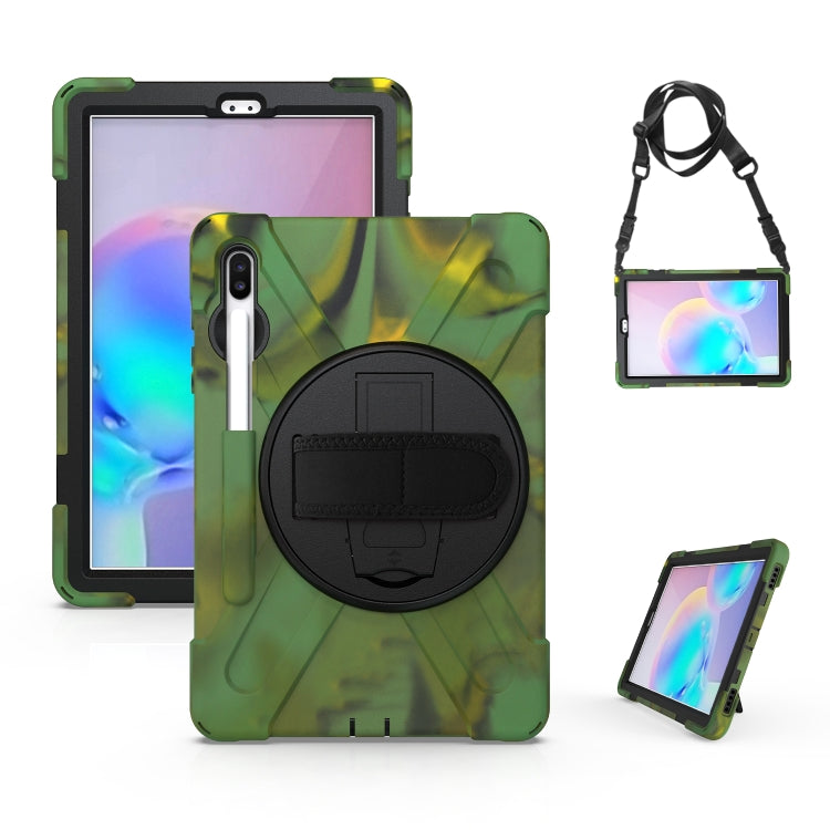 Custodia silicone con supporto e tracolla per Galaxy Tab S6