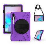 Custodia silicone con supporto e tracolla per Galaxy Tab S6