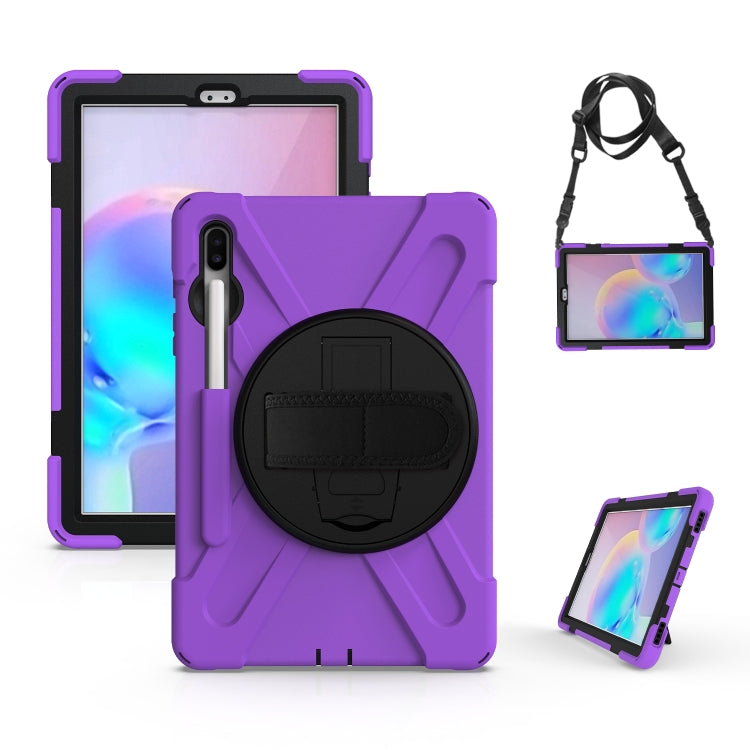 Custodia silicone con supporto e tracolla per Galaxy Tab S6