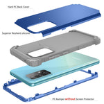 PC + Custodia protettiva antiurto in tre pezzi in silicone, For Samsung Galaxy A52 4G / 5G, For Samsung Galaxy A72 4G / 5G