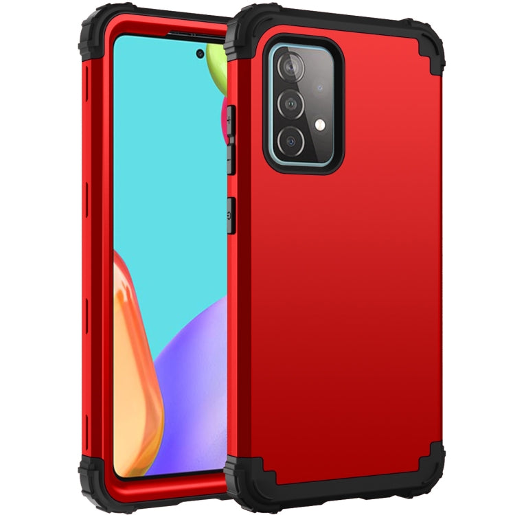PC + Custodia protettiva antiurto in tre pezzi in silicone, For Samsung Galaxy A52 4G / 5G, For Samsung Galaxy A72 4G / 5G
