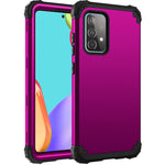 PC + Custodia protettiva antiurto in tre pezzi in silicone, For Samsung Galaxy A52 4G / 5G, For Samsung Galaxy A72 4G / 5G