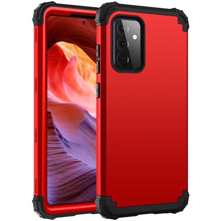 PC + Custodia protettiva antiurto in tre pezzi in silicone, For Samsung Galaxy A52 4G / 5G, For Samsung Galaxy A72 4G / 5G