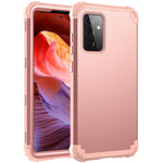 PC + Custodia protettiva antiurto in tre pezzi in silicone, For Samsung Galaxy A52 4G / 5G, For Samsung Galaxy A72 4G / 5G