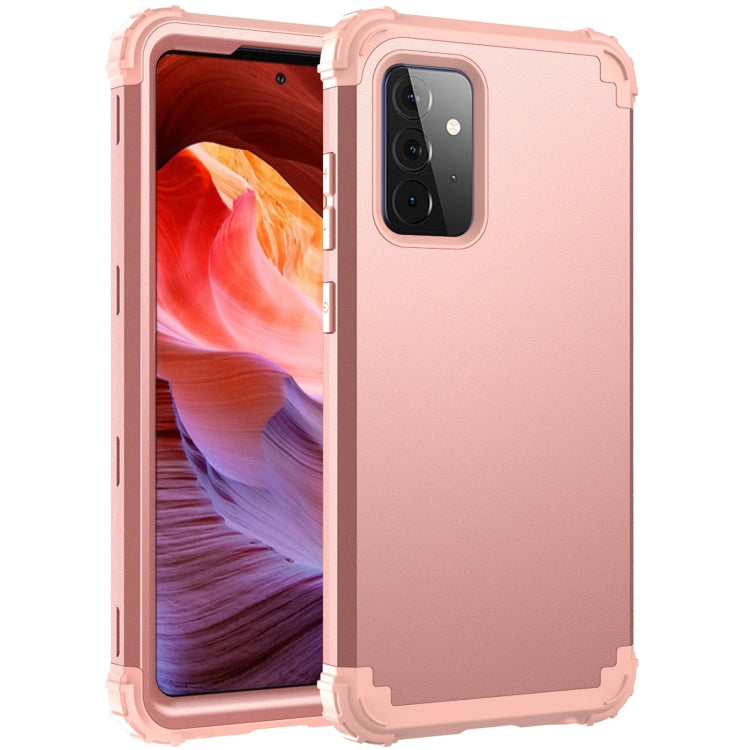 PC + Custodia protettiva antiurto in tre pezzi in silicone, For Samsung Galaxy A52 4G / 5G, For Samsung Galaxy A72 4G / 5G