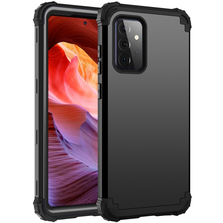 PC + Custodia protettiva antiurto in tre pezzi in silicone, For Samsung Galaxy A52 4G / 5G, For Samsung Galaxy A72 4G / 5G