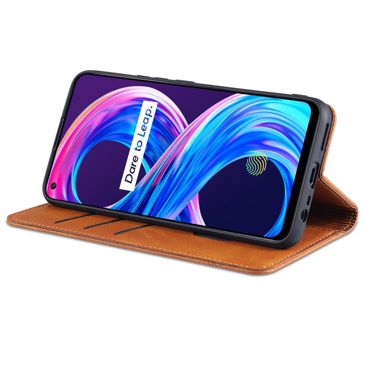 Custodia portafoglio in pelle con slot carte per Realme 8/8 Pro