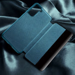 Magnetic Side Window View Custodia in pelle flip orizzontale antiurto, For Samsung Galaxy S21 FE