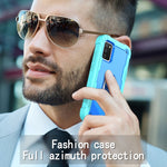 Custodia protettiva antiurto a 3 strati in PC + gomma con supporto rotante, For Samsung Galaxy A02s, For Samsung Galaxy A12 5G