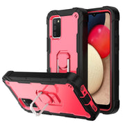 Custodia protettiva antiurto a 3 strati in PC + gomma con supporto rotante, For Samsung Galaxy A02s, For Samsung Galaxy A12 5G