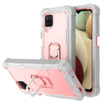 Custodia protettiva antiurto a 3 strati in PC + gomma con supporto rotante, For Samsung Galaxy A02s, For Samsung Galaxy A12 5G