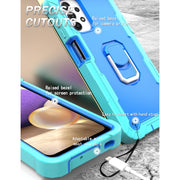 Custodia protettiva antiurto a 3 strati in PC + gomma con supporto rotante, For Samsung Galaxy A32 5G, For Samsung Galaxy A72 5G / 4G