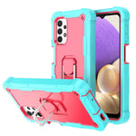Custodia protettiva antiurto a 3 strati in PC + gomma con supporto rotante, For Samsung Galaxy A32 5G, For Samsung Galaxy A72 5G / 4G