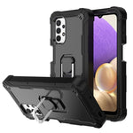 Custodia protettiva antiurto a 3 strati in PC + gomma con supporto rotante, For Samsung Galaxy A32 5G, For Samsung Galaxy A72 5G / 4G