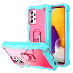Custodia protettiva antiurto a 3 strati in PC + gomma con supporto rotante, For Samsung Galaxy A32 5G, For Samsung Galaxy A72 5G / 4G