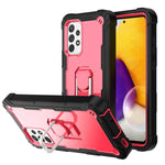Custodia protettiva antiurto a 3 strati in PC + gomma con supporto rotante, For Samsung Galaxy A32 5G, For Samsung Galaxy A72 5G / 4G
