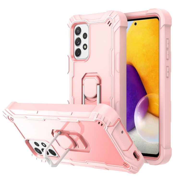 Custodia protettiva antiurto a 3 strati in PC + gomma con supporto rotante, For Samsung Galaxy A32 5G, For Samsung Galaxy A72 5G / 4G
