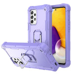 Custodia protettiva antiurto a 3 strati in PC + gomma con supporto rotante, For Samsung Galaxy A32 5G, For Samsung Galaxy A72 5G / 4G