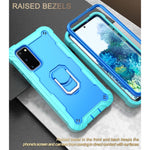 Custodia protettiva antiurto a 3 strati in PC + gomma con supporto rotante, For Samsung Galaxy S20 FE / FE 5G, For LG Velvet