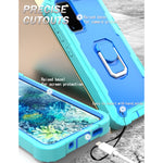 Custodia protettiva antiurto a 3 strati in PC + gomma con supporto rotante, For Samsung Galaxy S20 FE / FE 5G, For LG Velvet