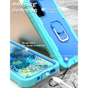 Custodia protettiva antiurto a 3 strati in PC + gomma con supporto rotante, For Samsung Galaxy S20 FE / FE 5G, For LG Velvet