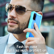 Custodia protettiva antiurto a 3 strati in PC + gomma con supporto rotante, For Samsung Galaxy S20 FE / FE 5G, For LG Velvet
