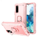 Custodia protettiva antiurto a 3 strati in PC + gomma con supporto rotante, For Samsung Galaxy S20 FE / FE 5G, For LG Velvet