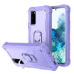 Custodia protettiva antiurto a 3 strati in PC + gomma con supporto rotante, For Samsung Galaxy S20 FE / FE 5G, For LG Velvet