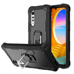 Custodia protettiva antiurto a 3 strati in PC + gomma con supporto rotante, For Samsung Galaxy S20 FE / FE 5G, For LG Velvet