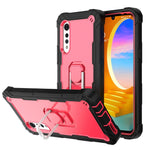 Custodia protettiva antiurto a 3 strati in PC + gomma con supporto rotante, For Samsung Galaxy S20 FE / FE 5G, For LG Velvet