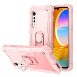 Custodia protettiva antiurto a 3 strati in PC + gomma con supporto rotante, For Samsung Galaxy S20 FE / FE 5G, For LG Velvet