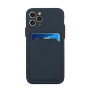 Custodia protettiva in TPU antiurto con slot per schede, For iPhone 11 Pro Max, For iPhone 12 mini