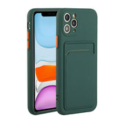 Custodia protettiva in TPU antiurto con slot per schede, For iPhone 11 Pro Max, For iPhone 12 mini