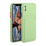 Custodia TPU con slot per schede per iPhone X e XS