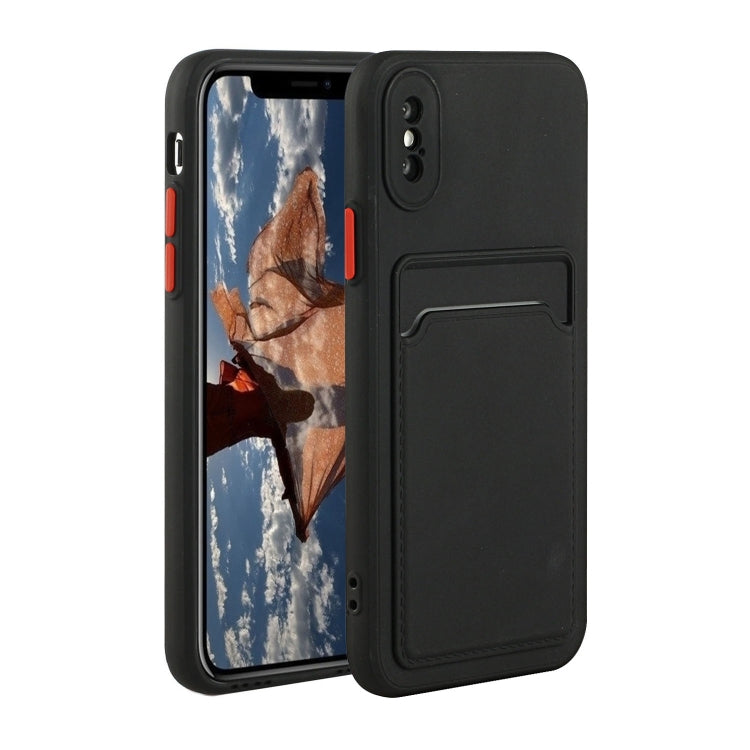 Custodia TPU con slot per schede per iPhone X e XS