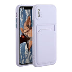 Custodia TPU con slot per schede per iPhone X e XS